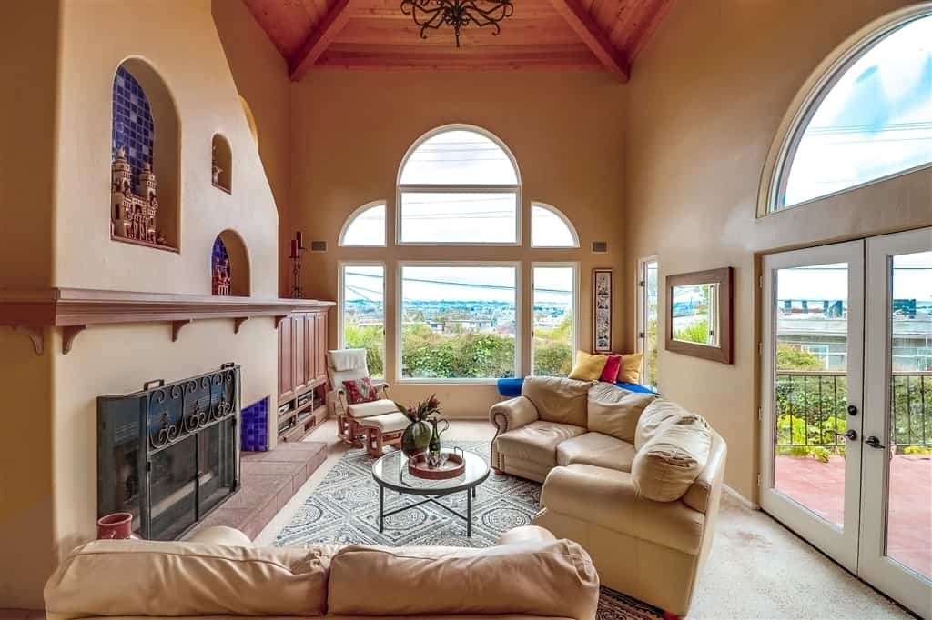 Stunning 1929 Spanish Style Home with Soaring Beam Ceiling
