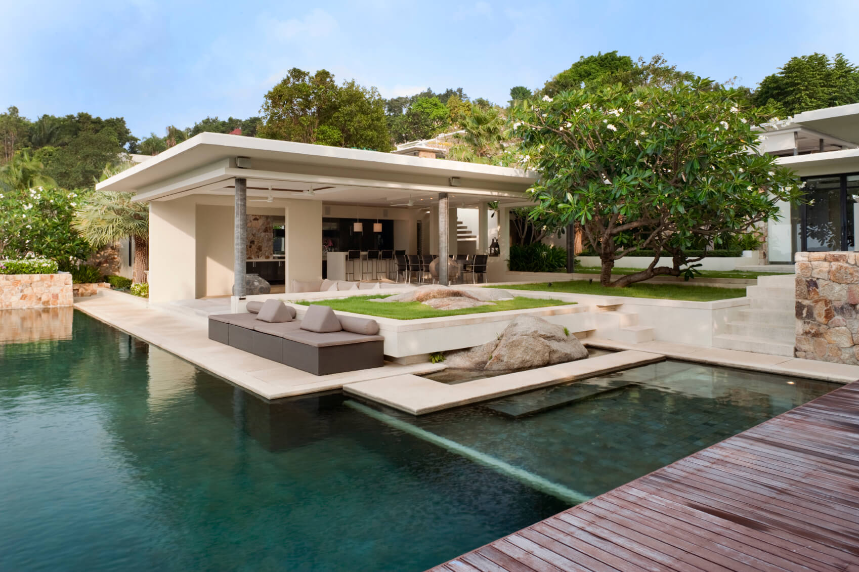 Breezy and Sprawling Tropical Island Villa With Infinity Pool