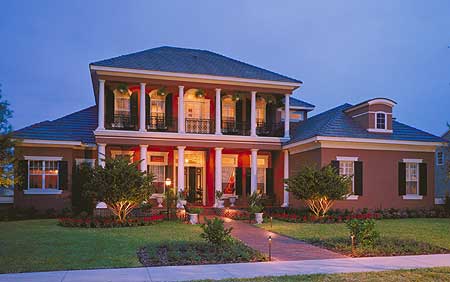 Southern Colonial Red Brick Home Design (5,300 Sq. Ft.)