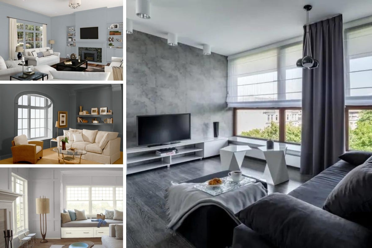 25 of the Best Gray Paint Color Options for Family Rooms