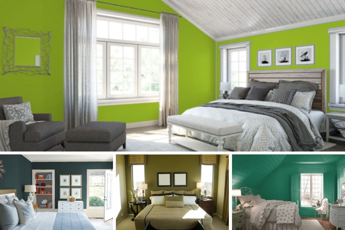 25 of the Best Green Paint Color Options for Guest Bedrooms