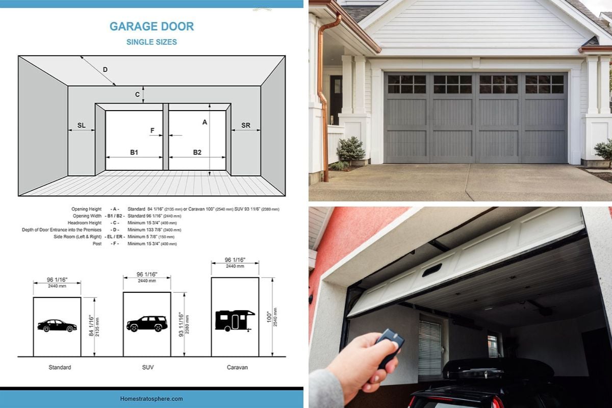 Standard Garage Door Dimensions and Sizes Illustrated with Diagrams for the Perfect Fit