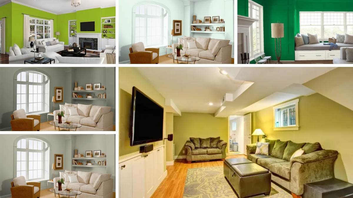 25 of the Best Green Paint Color Options for Family Rooms
