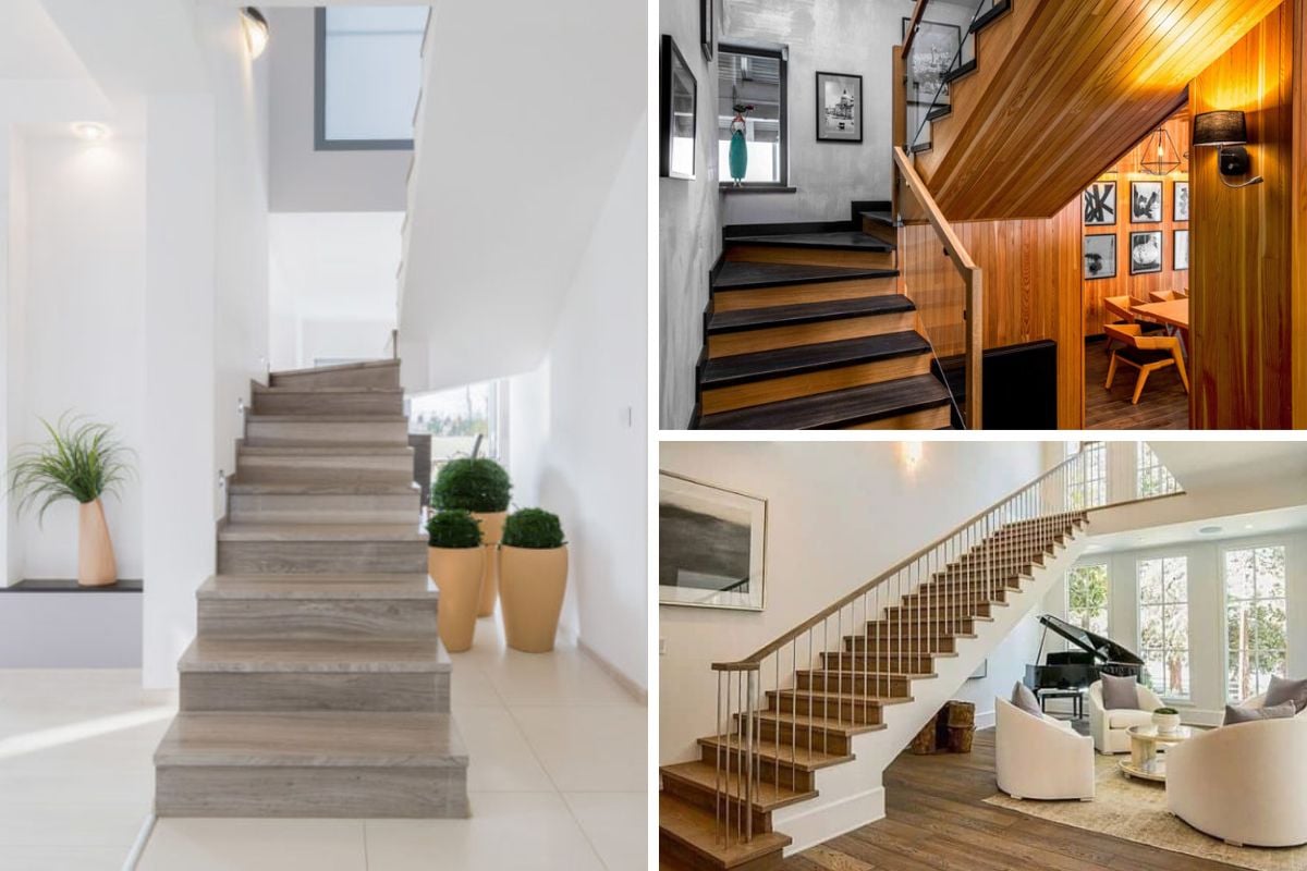 55 Staircases with Hardwood Floors (Photos)