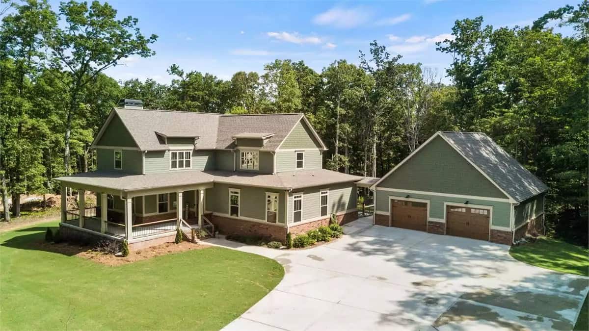 Arbor Creek Two-Story 3-Bedroom Country Cottage with Wraparound Porch and Open-Concept Living (Floor Plan)