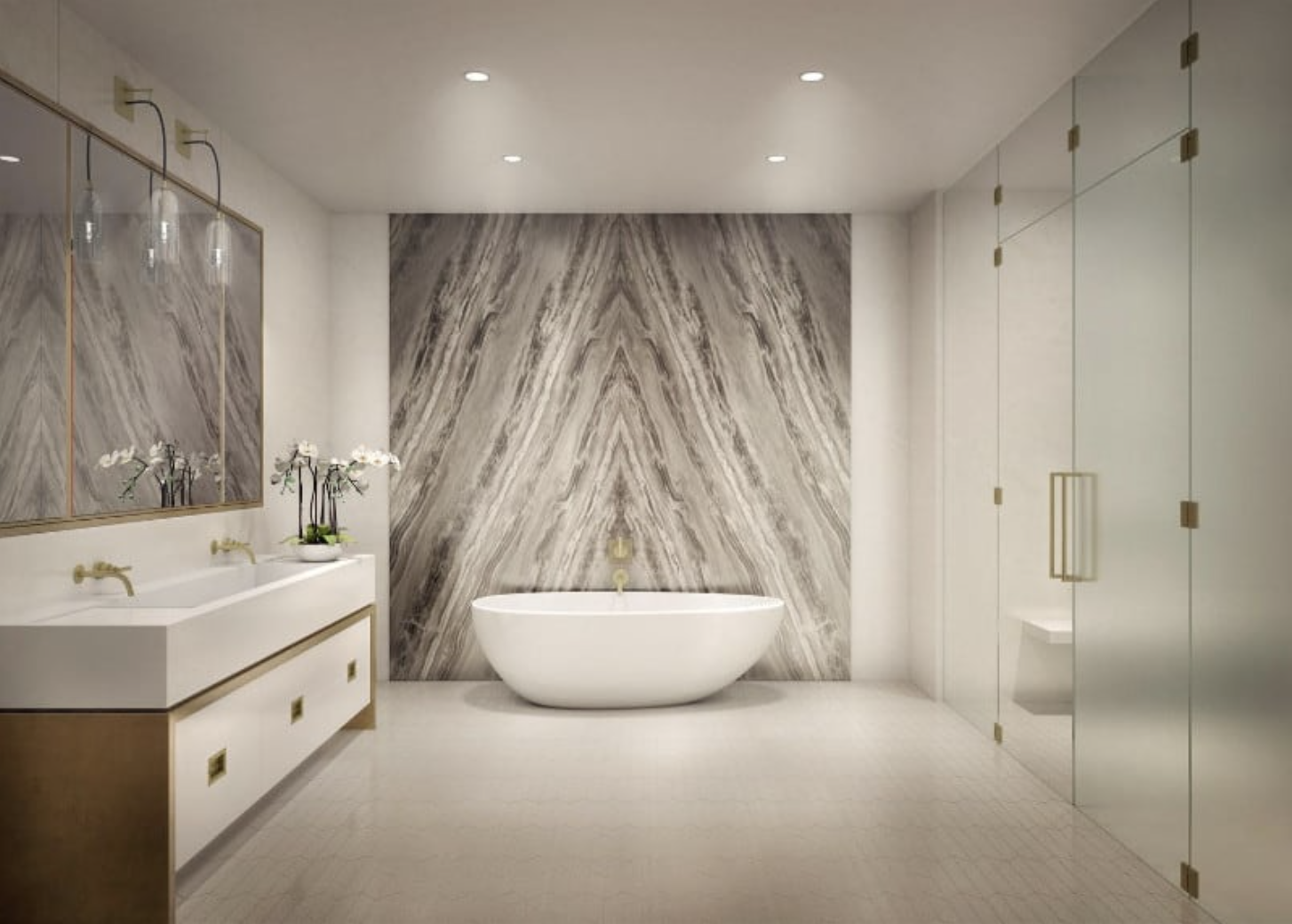 24 Beige Primary Bathroom Ideas Use Tonal Palette to Create Serene Oasis